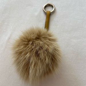 Faux Fur Pompom Keychain/Bag accessory